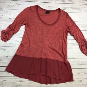 Anthropologie left of center flowing button blouse